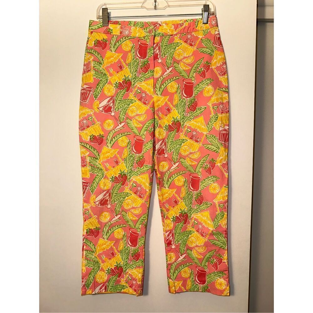 Lilly Pulitzer Women’s Rare Vintage Summer Juice Bar Pants Size 8 EUC